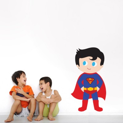 Super boy, Παιδικά, Αυτοκόλλητα τοίχου, 27 x 50 εκ.