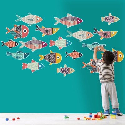 Ψαράκια, Παιδικά, Αυτοκόλλητα τοίχου, 70 x 36 εκ. (38977)