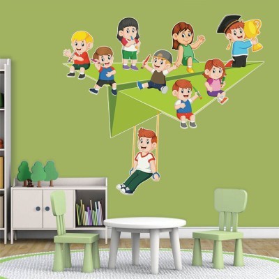 Σαΐτα με παιδάκια Παιδικά Αυτοκόλλητα τοίχου 58 x 65 cm (39065)