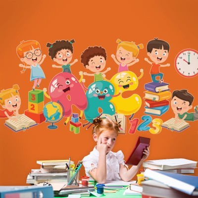 ABC.. Παιδικά Αυτοκόλλητα τοίχου 32 x 70 cm (39081)