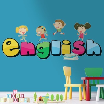 English, Παιδικά, Αυτοκόλλητα τοίχου, 70 x 28 εκ. (39093)