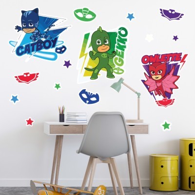 Houseart - ΣΗΜΑΝΤΙΚΟ: Σε περίπτωση διαφοράς τιμής από το κατάστημα ισχύει παντα και μόνο η τιμή του καταστήματος Pyjamas Hereos, Παιδικά, Αυτοκόλλητα τοίχου, 60 x 60 εκ