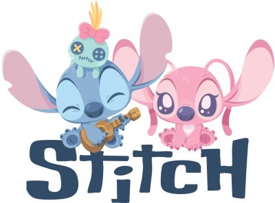 Stitch, Παιδικά, Αυτοκόλλητα τοίχου, 40 x 30 εκ.