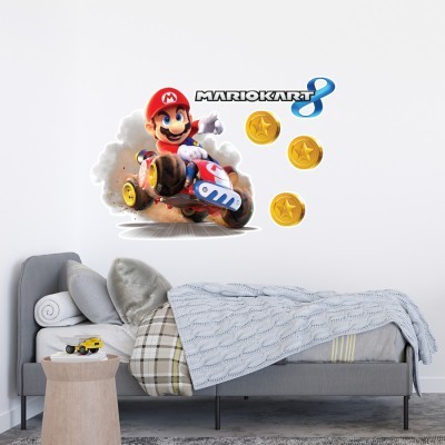 Mario Cart, Παιδικά, Αυτοκόλλητα τοίχου, 60 x 40 εκ.
