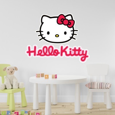 Hello Kitty, Παιδικά, Αυτοκόλλητα τοίχου, 40 x 30 εκ.