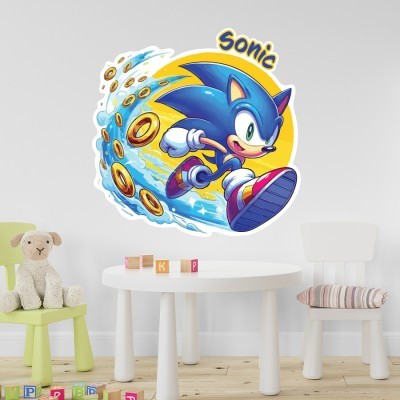 Houseart Sonic, Παιδικά, Αυτοκόλλητα τοίχου, 40 x 40 εκ.