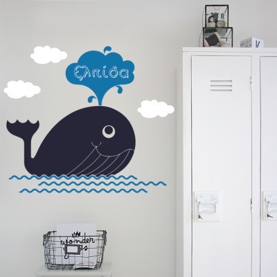 Φάλαινα ελπίδα, Παιδικά, Αυτοκόλλητα τοίχου, 70 x 60 εκ.