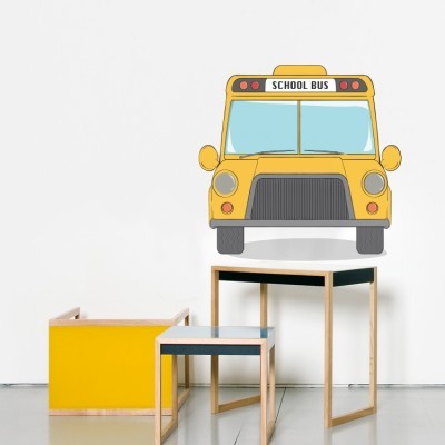School Bus, Παιδικά, Αυτοκόλλητα τοίχου, 40 x 39 εκ.