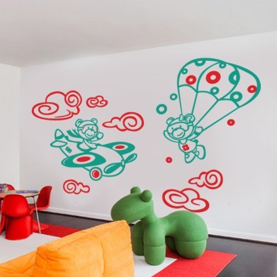 Στον αέρα… Παιδικά Αυτοκόλλητα τοίχου 74 x 119 cm (13387)