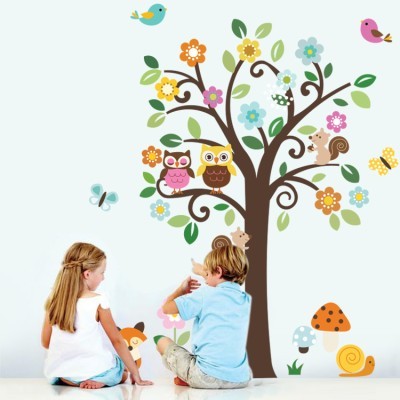 Δέντρο DIY, Παιδικά, Αυτοκόλλητα τοίχου, 143 x 174 εκ.