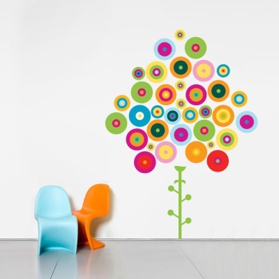 Δέντρο Παιδικά Αυτοκόλλητα τοίχου 68 x 50 cm (401)