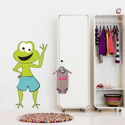 Βατραχάκι χαρούμενο, Παιδικά, Αυτοκόλλητα τοίχου, 70 x 40 εκ.