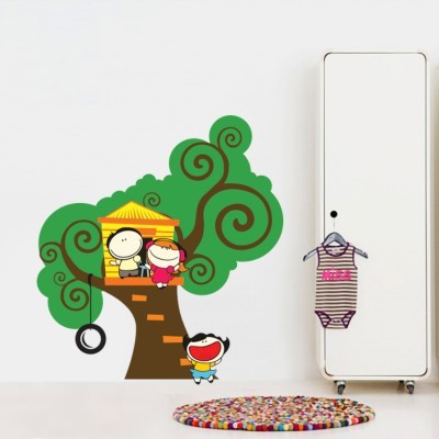 Δεντρόσπιτο, Παιδικά, Αυτοκόλλητα τοίχου, 60 x 65 εκ.
