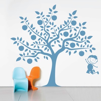 Δεντράκι με παιδάκι Παιδικά Αυτοκόλλητα τοίχου 54 x 58 cm (5348)