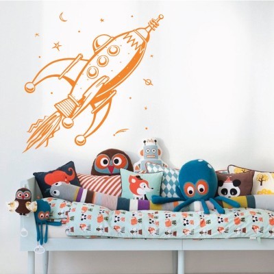 Διαστημόπλοιο, Παιδικά, Αυτοκόλλητα τοίχου, 60 x 60 εκ.