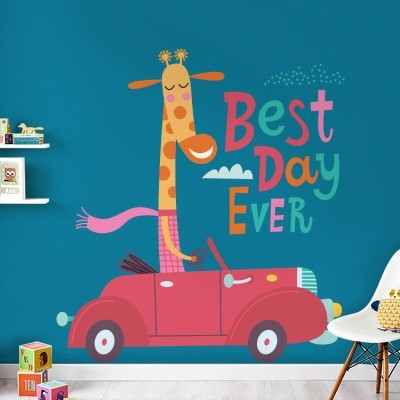 Best day ever Παιδικά Αυτοκόλλητα τοίχου 45 x 45 cm (34963)