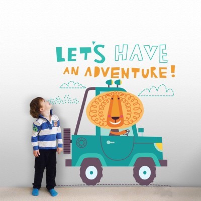 Let’s have an adventure, Παιδικά, Αυτοκόλλητα τοίχου, 70 x 78 εκ. (34967)