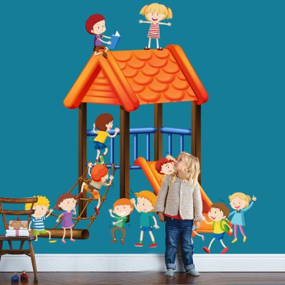 Παιδική χαρά, Παιδικά, Αυτοκόλλητα τοίχου, 45 x 48 εκ.