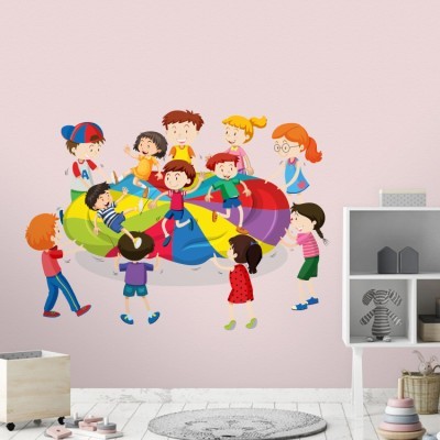 Παιχνίδια Ισορροπίας Παιδικά Αυτοκόλλητα τοίχου 45 x 45 cm (34973)