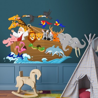 Κιβωτός του Νώε, Παιδικά, Αυτοκόλλητα τοίχου, 65 x 45 εκ.