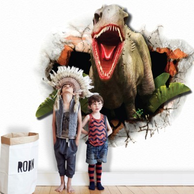 Μεγάλος Δεινόσαυρος Παιδικά Αυτοκόλλητα τοίχου 45 x 45 cm (34986)