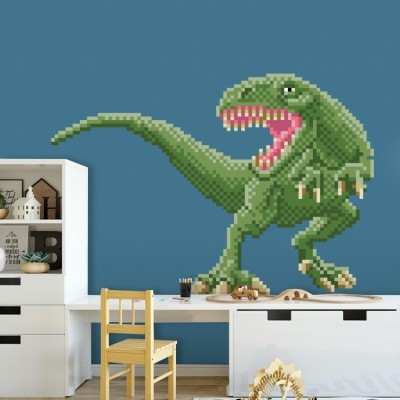 Πράσινος δεινόσαυρος Παιδικά Αυτοκόλλητα τοίχου 47 x 65 cm (34992)