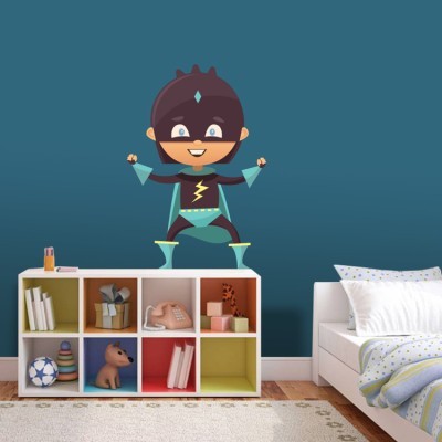 Super hero Παιδικά Αυτοκόλλητα τοίχου 51 x 35 cm (35100)