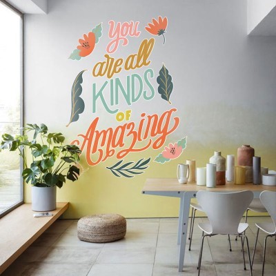 Amazing Φράσεις Αυτοκόλλητα τοίχου 100 x 100 cm (39325)