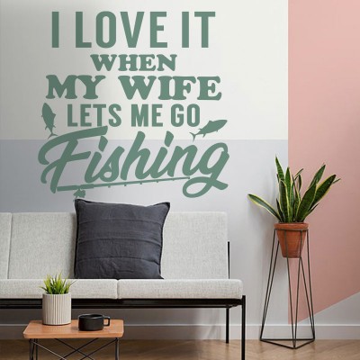 Houseart I Love It, Φράσεις, Αυτοκόλλητα τοίχου, 90 x 90 εκ.
