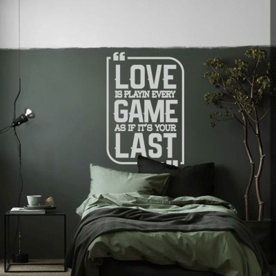 Love game last, Φράσεις, Αυτοκόλλητα τοίχου, 80 x 119 εκ. (39497)