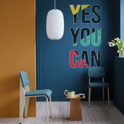 Yes you can, Φράσεις, Αυτοκόλλητα τοίχου, 50 x 100 εκ. (39512)