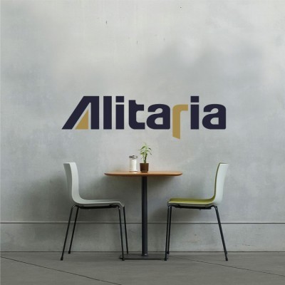 Alitalia Φράσεις Αυτοκόλλητα τοίχου 23 x 90 cm (1647)
