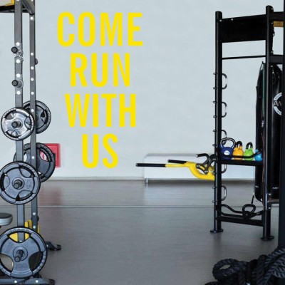 Come run with us, Φράσεις, Αυτοκόλλητα τοίχου, 40 x 72 εκ.