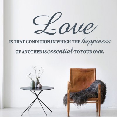Love Happiness Essential, Φράσεις, Αυτοκόλλητα τοίχου, 120 x 50 εκ.