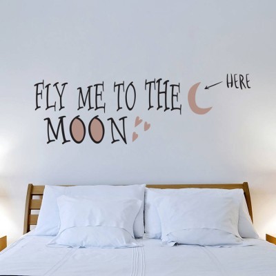 Ως το φεγγάρι, Φράσεις, Αυτοκόλλητα τοίχου, 60 x 19 εκ.