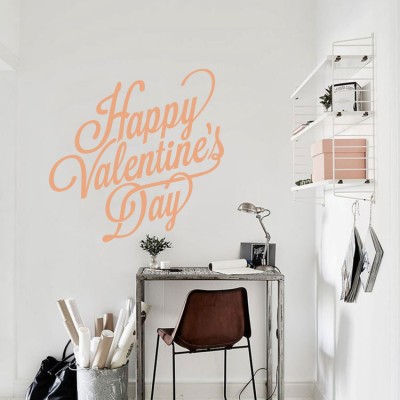 Houseart Happy Valentine, Valentines Day, Αυτοκόλλητα βιτρίνας, 50 x 50 εκ.