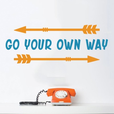 Go your own way, Φράσεις, Αυτοκόλλητα τοίχου, 70 x 27 εκ.