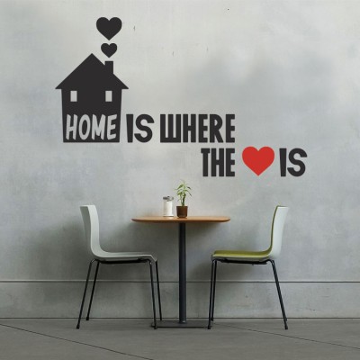 Home is..., Φράσεις, Αυτοκόλλητα τοίχου, 56 x 35 εκ.