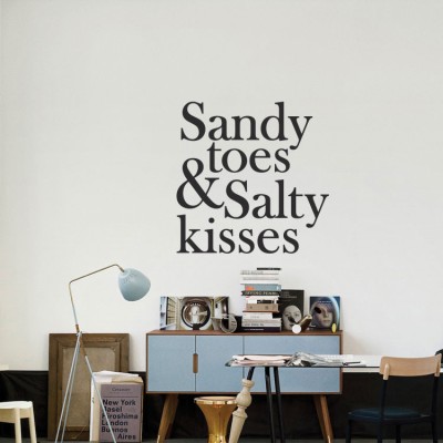 Sandy toes.. Φράσεις Αυτοκόλλητα τοίχου 59 x 59 cm (16405)