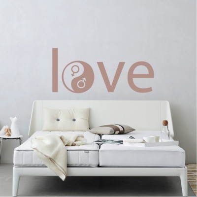 Love is Love, Φράσεις, Αυτοκόλλητα τοίχου, 75 x 33 εκ.