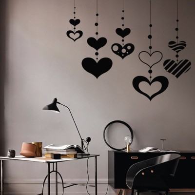 Διακόσμηση παιδικού δωματίου House Art - ΣΗΜΑΝΤΙΚΟ: Σε περίπτωση διαφοράς τιμής από το κατάστημα ισχύει παντα και μόνο η τιμή του καταστήματος Καρδούλες Κρεμαστές, Διάφορα, Αυτοκόλλητα τοίχου, 58 x