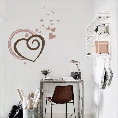 Houseart Σχέδιο Καρδιάς, Διάφορα, Αυτοκόλλητα τοίχου, 60 x 66 εκ.