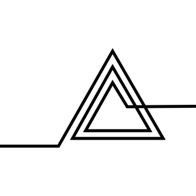 Αφηριμένο Τρίγωνο, Διάφορα, Αυτοκόλλητα τοίχου, 60 x 30 εκ. (54593)