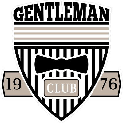 Gentleman Club, Διάφορα, Αυτοκόλλητα τοίχου, 40 x 40 εκ. (54556)