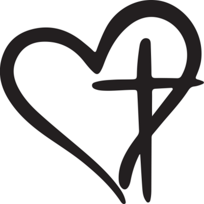 Houseart - ΣΗΜΑΝΤΙΚΟ: Σε περίπτωση διαφοράς τιμής από το κατάστημα ισχύει παντα και μόνο η τιμή του καταστήματος Καρδιά με σταυρό, Διάφορα, Αυτοκόλλητα τοίχου, 45 x 45