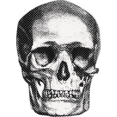 Houseart - ΣΗΜΑΝΤΙΚΟ: Σε περίπτωση διαφοράς τιμής από το κατάστημα ισχύει παντα και μόνο η τιμή του καταστήματος Νεκροκρφαλή, Διάφορα, Αυτοκόλλητα τοίχου, 40 x 40 εκ.