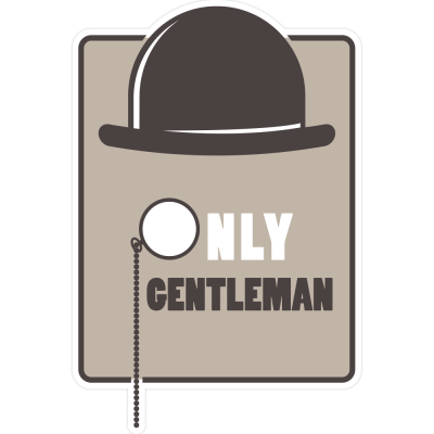 Only Gentleman, Διάφορα, Αυτοκόλλητα τοίχου, 40 x 40 εκ.