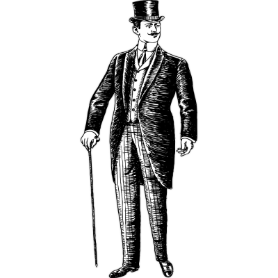 Standing Gentleman, Διάφορα, Αυτοκόλλητα τοίχου, 25 x 5