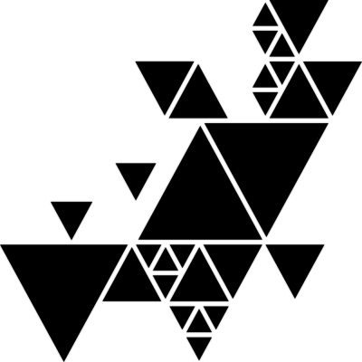 Σύνθεση Τριγώνων, Διάφορα, Αυτοκόλλητα τοίχου, 45 x 45 εκ. (54588)