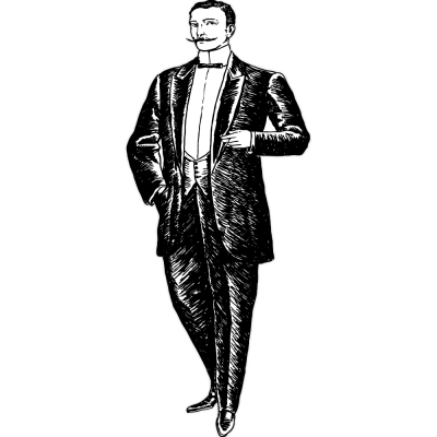 Houseart - ΣΗΜΑΝΤΙΚΟ: Σε περίπτωση διαφοράς τιμής από το κατάστημα ισχύει παντα και μόνο η τιμή του καταστήματος Walking Gentleman, Διάφορα, Αυτοκόλλητα τοίχου, 30 x 71